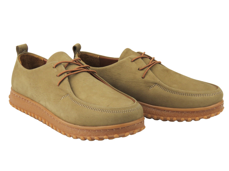 Dámské kožené nízké boty Nika Comfort 0264-POMP6, zelené