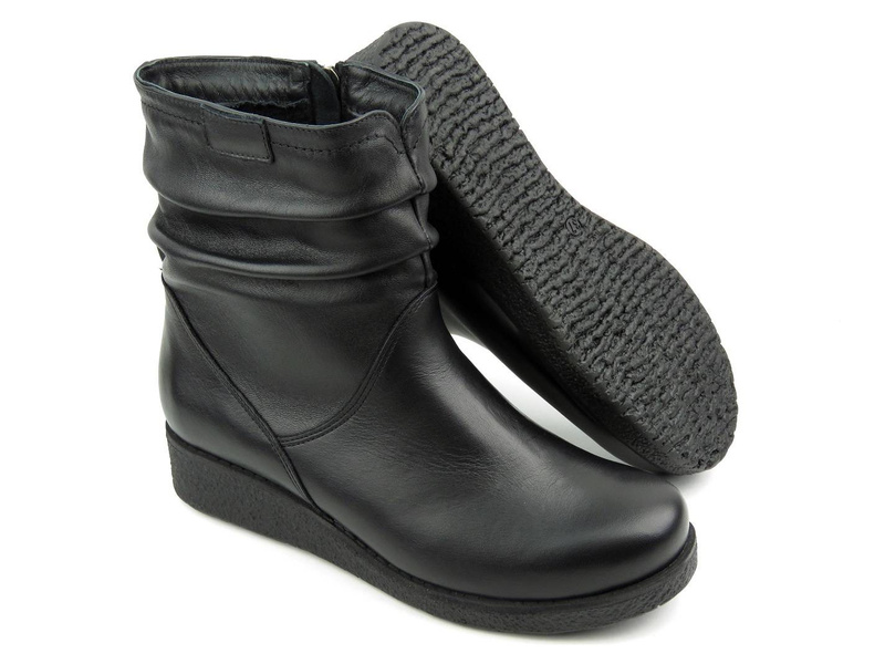AXEL Kosela 9092 zateplené dámské kozačky, černé