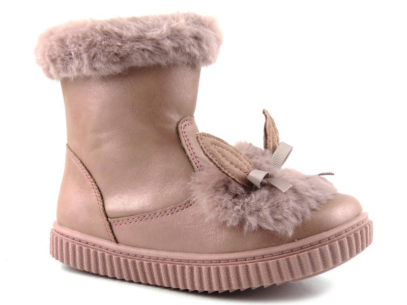 Dětské kozačky se zajíčkem - AMERICAN CLUB GC 27/20, růžové