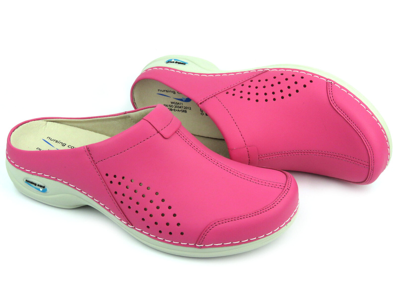 Pohodlné dámské zdravotní žabky - Nursing Care WG3A09, růžové