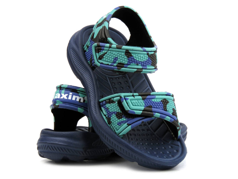 Dětské pěnové sandály na suchý zip - AXIM 2233, zelené