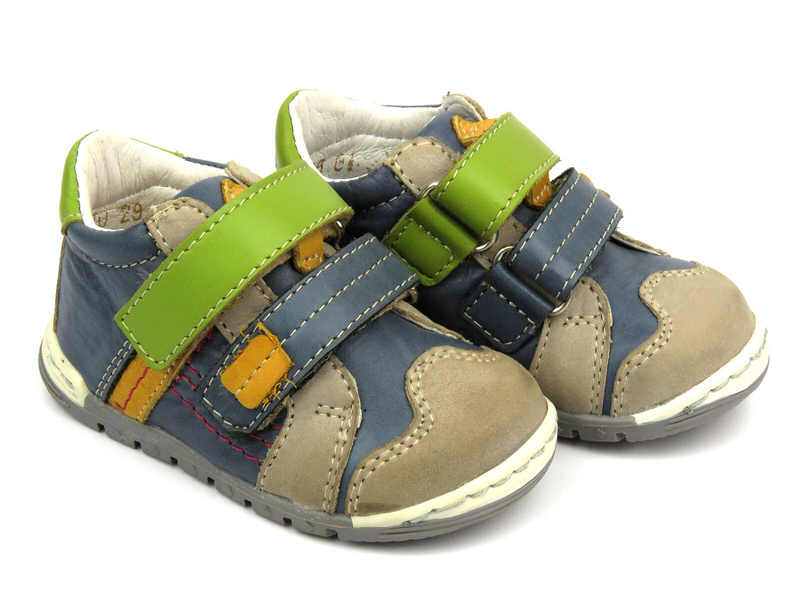 Dětské kožené boty Mido Noster 241, modré