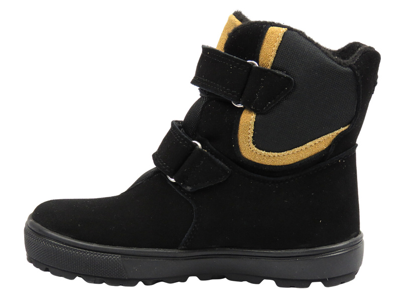 Dětské kožené kotníkové boty Jamet 2205, černé