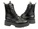 Dámské kožené boty - CheBello 4587 Black with Zipper 