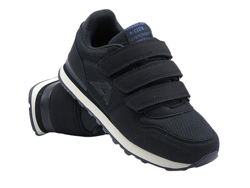 Chlapecké sportovní boty, tenisky – tmavě modré AMERICAN CLUB WT 154/23