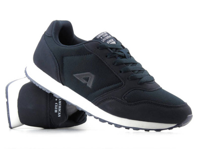 Pánské šněrovací tenisky - AMERICAN CLUB WT135/23, tmavě modrá