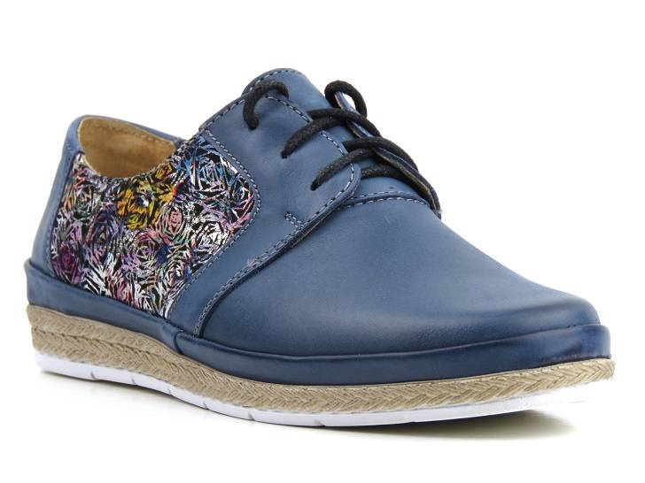 Dámské boty na jaro a léto - Helios Komfort 397, tmavě modrá