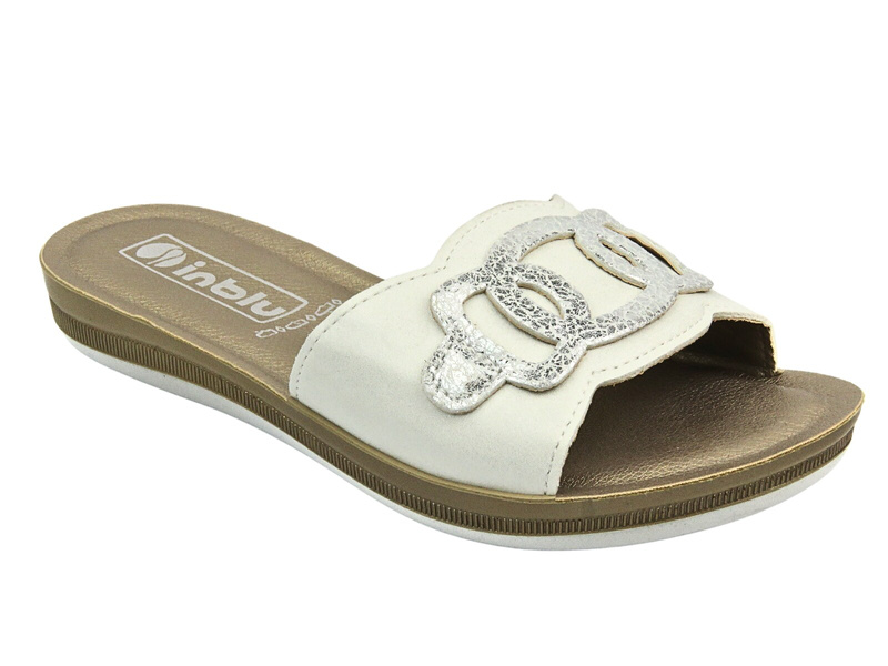 INBLU PONZA Dámské žabky White Slip-on