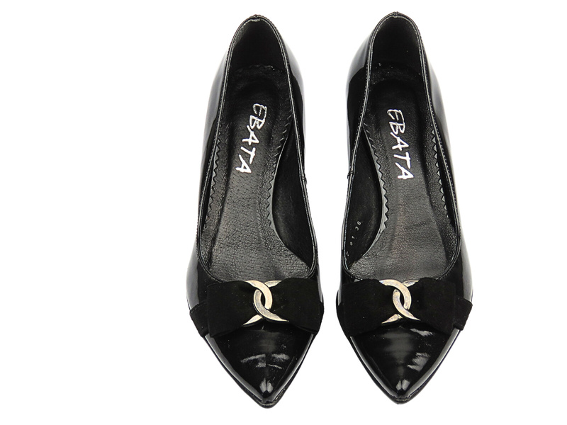 Kožené lodičky na vysokém podpatku - ANN-MEX 1602, bordó