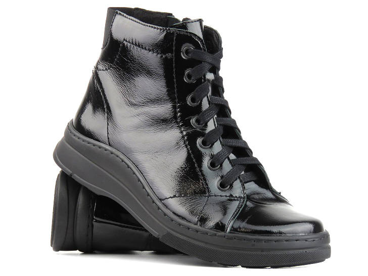 Dámské kozačky zateplené filcem - HELIOS Komfort 517, černé