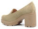 Elegantní dámské boty na bloku - Potocki 24-12040, béžová