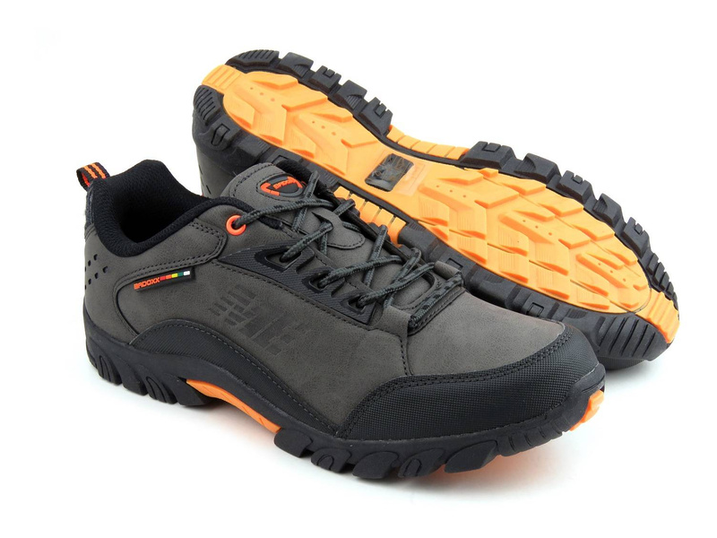 Nízká pánská treková obuv - BADOXX MXC-8229, šedá