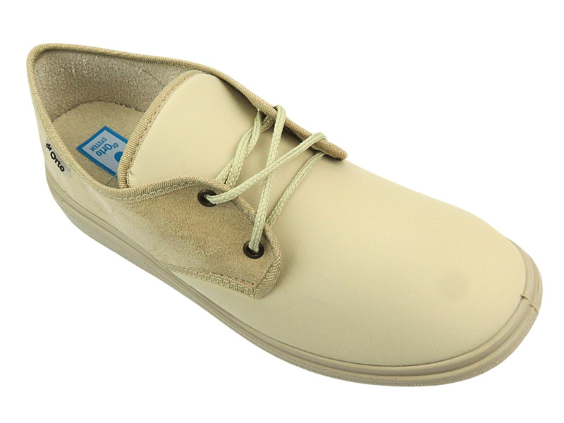 Pánská profylaktická ortopedická obuv Befado dr Orto 990M002 Beige Šněrovací obuv