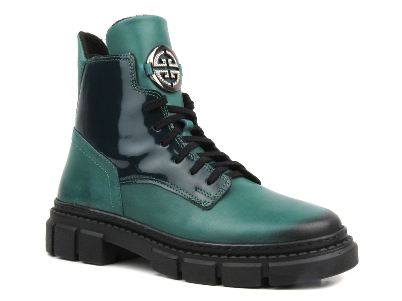 Dámské boty polské značky - Waldi 1169, zelené