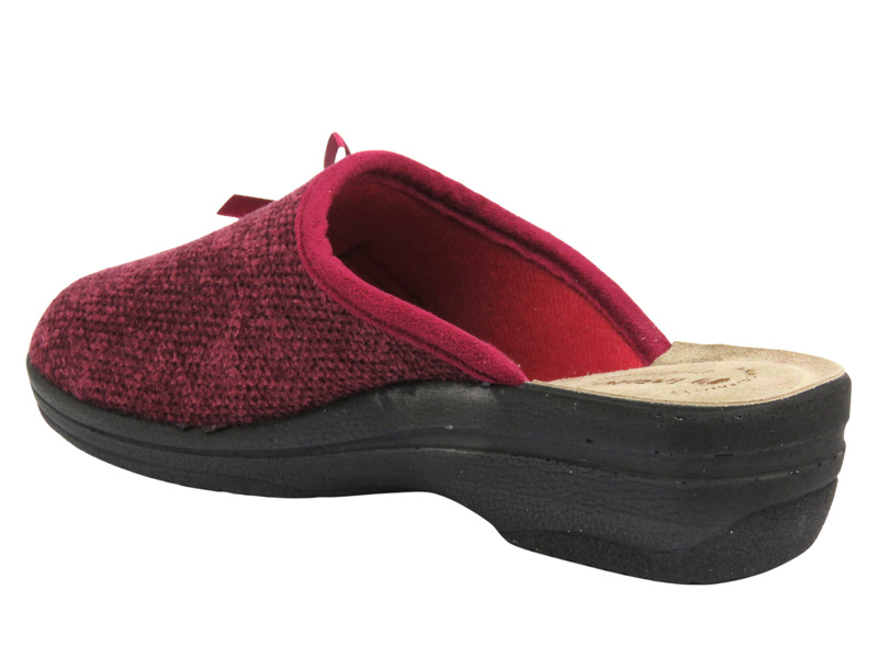 Pohodlné dámské pantofle INBLU 5D05T704, bordó