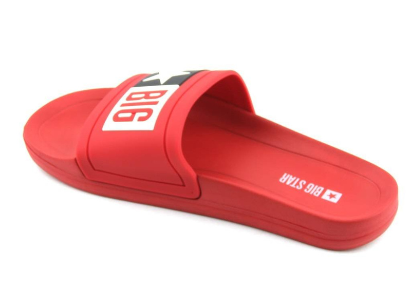 Dámské gumové žabky se silnou podrážkou - Big Star DD274A267, červené