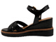 Dámské sandály na klínku - Tamaris 1-28351-44, černé