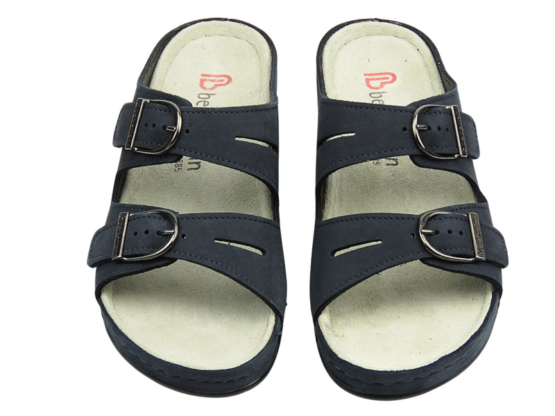 Klinové pantofle dámské tmavě modré BERKEMANN Luneburg 00742-320