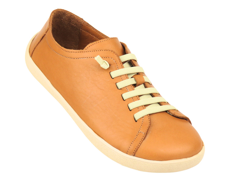 Dámské minimalistické kožené boty Barefoot Nika Komfort 26058, hnědé