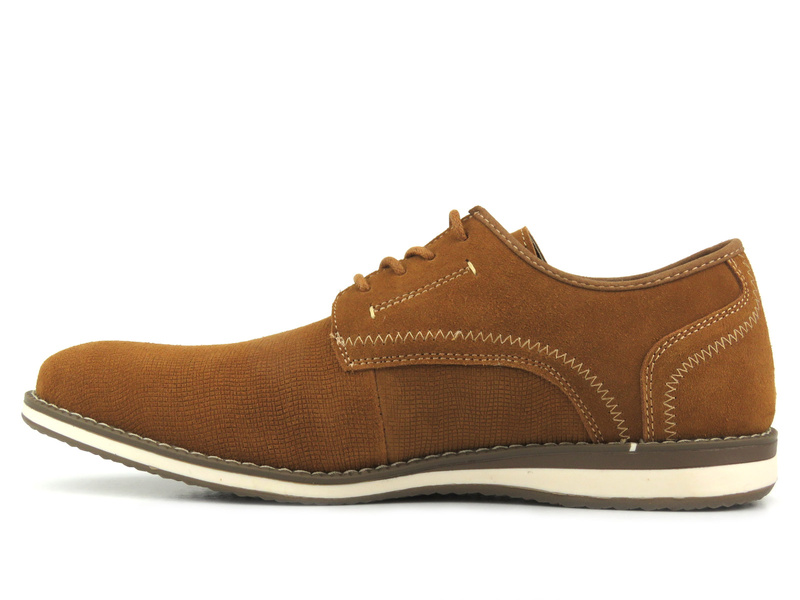 Pánské kožené boty - AMERICAN CLUB CY76/23, hnědé