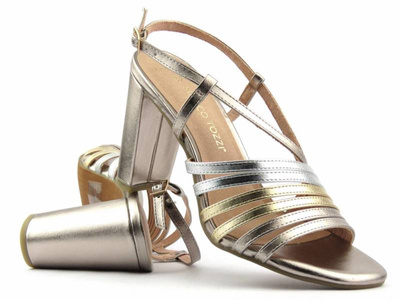 Dámské sandály na vysokém podpatku - Marco Tozzi 28324, růžové