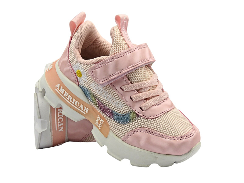 Dětská sportovní obuv - American Club RL 78/22, růžová
