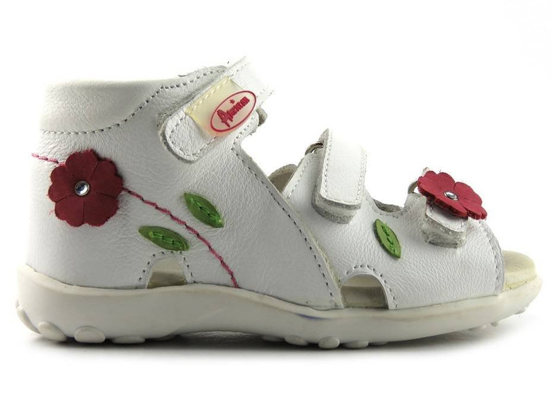 Dětské dívčí sandály American Club TY1612-9346, bílé