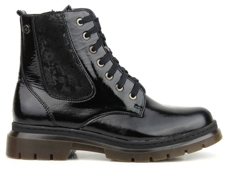 Kožené kozačky, dámské kozačky - HELIOS Komfort 528, černá 3