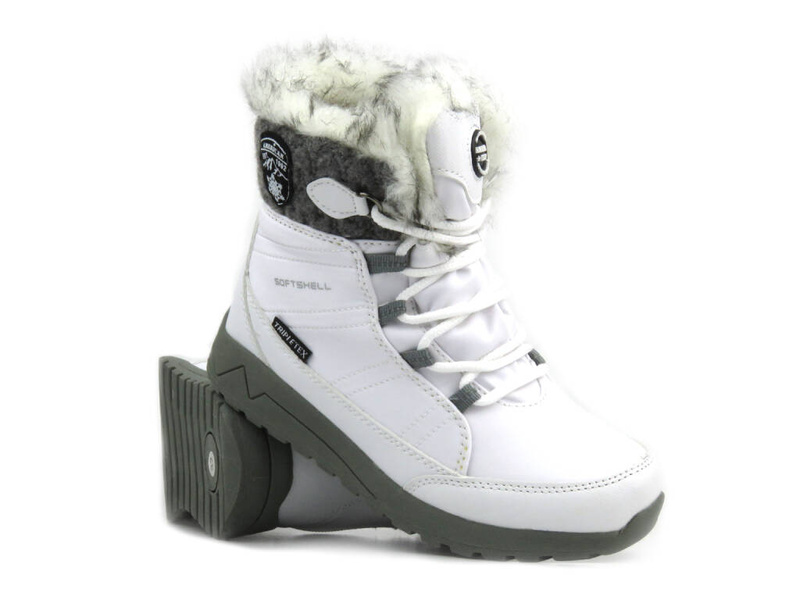 Dětské sněhule - AMERICAN CLUB SN 39/23, bílé