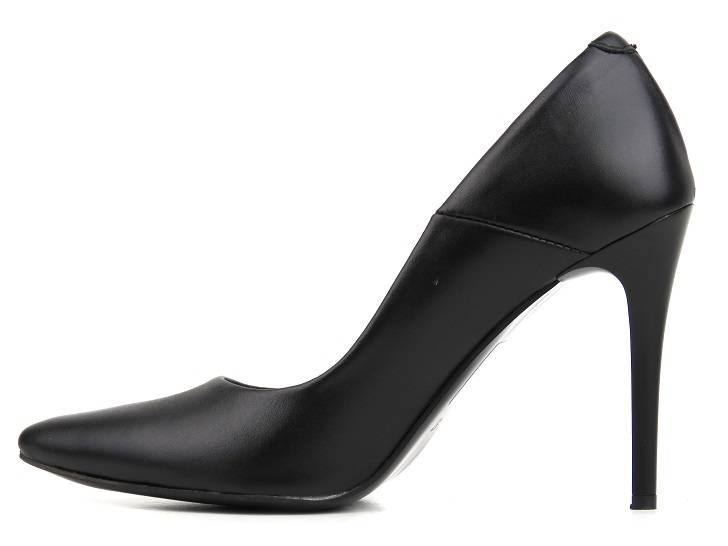 Elegantní vysoké podpatky se špičatou špičkou - Venezia 208 PELLE, černá