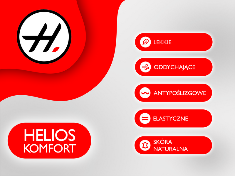 Pohodlné dámské sandály s krouceným svrškem - HELIOS Komfort 283, červené