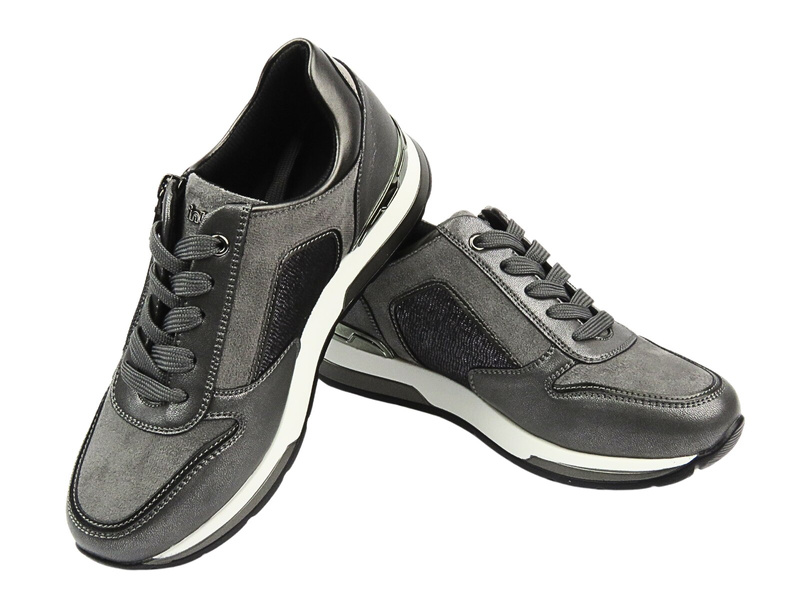 Pohodlné dámské tenisky z ekologické kůže šedé Inblu IN-390