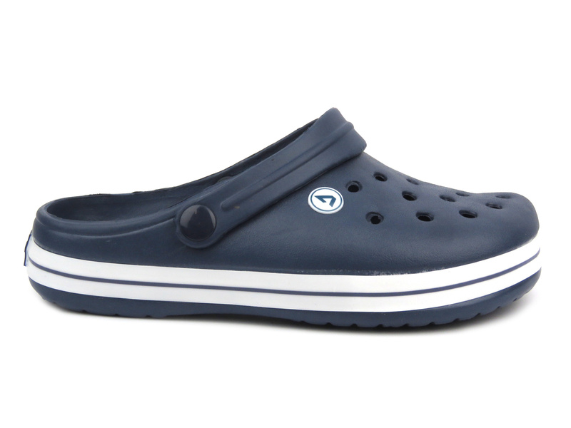 Žabky, dívčí dřeváky sandály - AMERICAN CLUB NH 75/23, NH 76/23, fialové s duhou