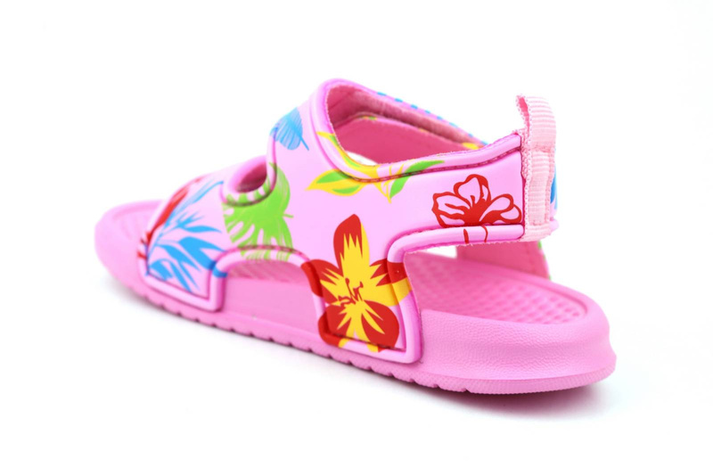 Pěnové dětské sandály na suchý zip - American Club NH 85/23 NH 86/23, růžové