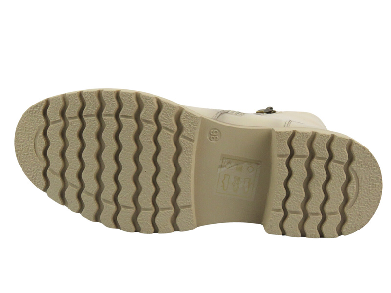 Dámské zateplené kotníkové boty - Potocki 24-12203, béžové