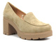 Elegantní dámské boty na bloku - Potocki 24-12040, béžová