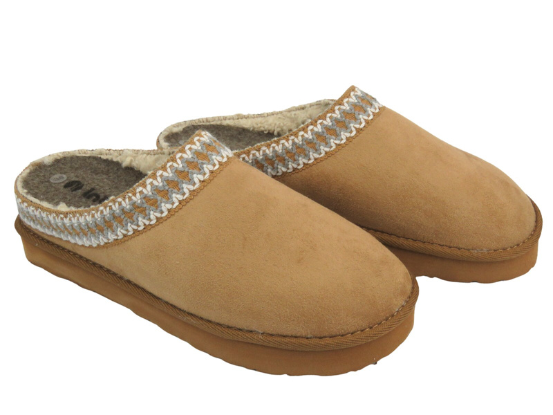 Dámské pantofle INBLU FX-21, hnědé