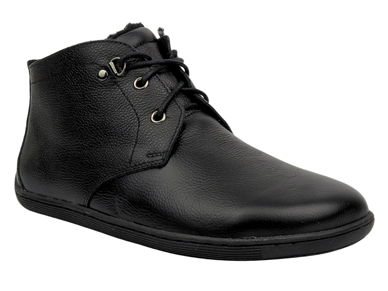 Barefoot minimalistické dámské kotníkové boty černé Helios Komfort 501P