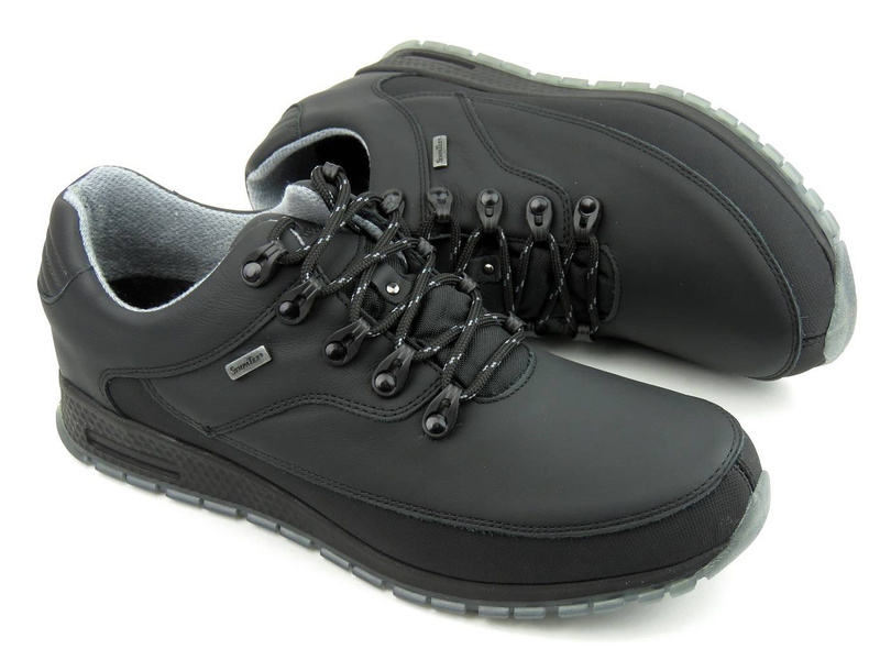 Pánská treková obuv, sportovní obuv s membránou SympaTex - NIK 03-0948, černá