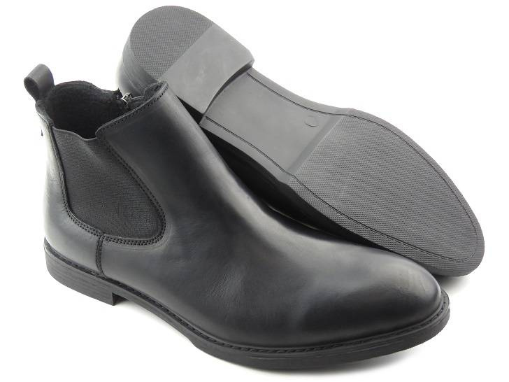 Pánské zimní chelsea boty - AMERICAN CLUB CY64/22, černé