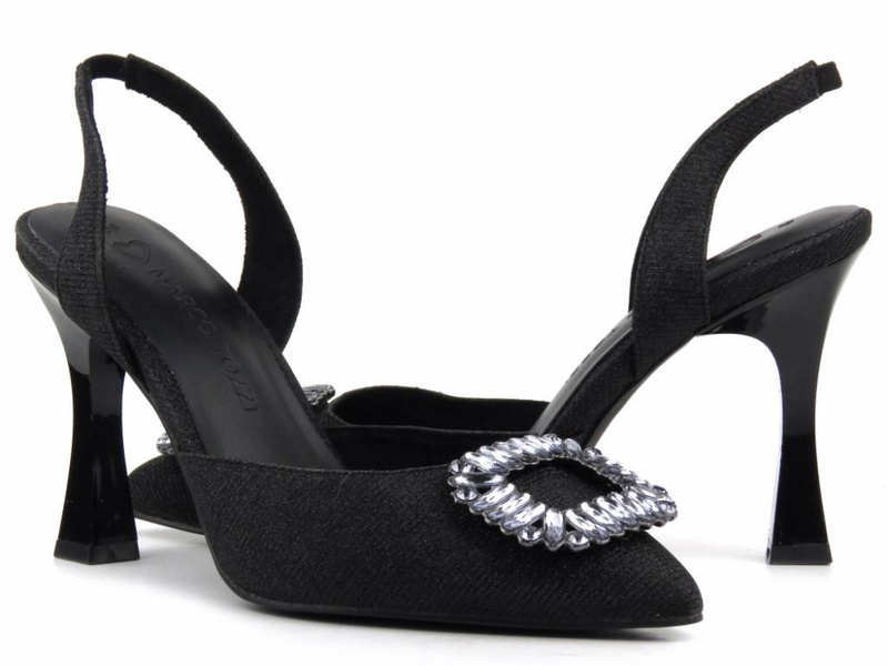 Dámské sandály na vysokém podpatku – Marco Tozzi 2-29607-20, černé