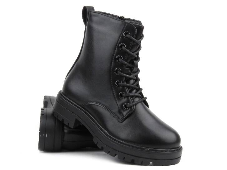 Dětské kotníkové boty - MISS E 23DZ35-4235, černé