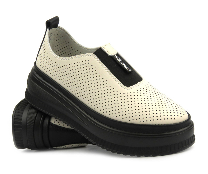 Dámská kožená polobotka - Artiker 54C1705, béžová