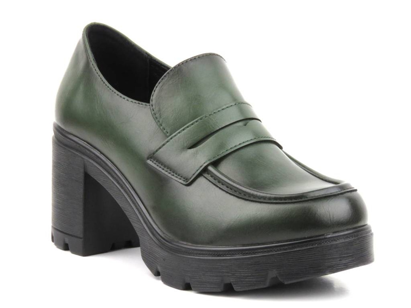 Lodičky, dámské boty na vysokém podpatku - Potocki 23(24)-12154, zelené