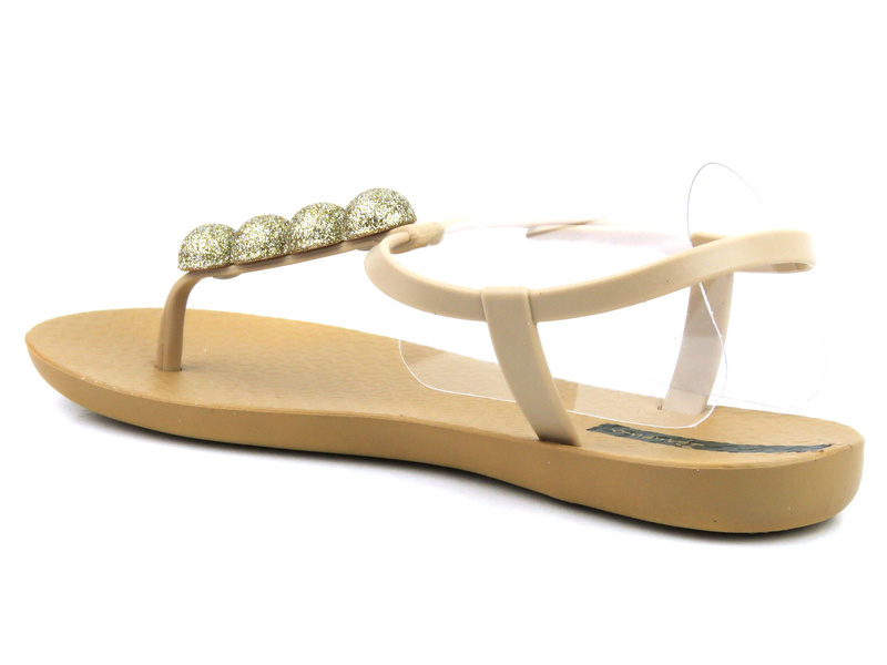 Elegantní dámské sandály s lesklými kuličkami - Ipanema 26751, béžová