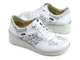 Dámské tenisky se zipem a šněrováním - Helios Komfort 347, stříbrné 2