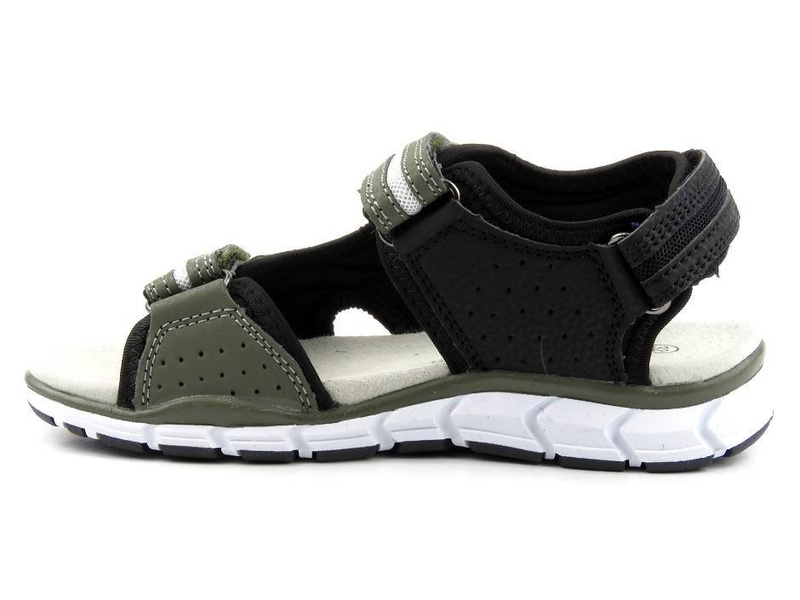 Dětské sportovní sandály pro kluky - American Club ES33/21 (22), khaki