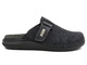 Pánské plstěné pantofle s koženou vsadkou - INBLU VE-02, tmavě šedá