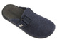 Pánské plstěné pantofle s koženou vsadkou - INBLU VE-02, tmavě modrá
