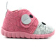 Plstěné dětské pantofle s myší - BEFADO 526P104, růžové a šedé